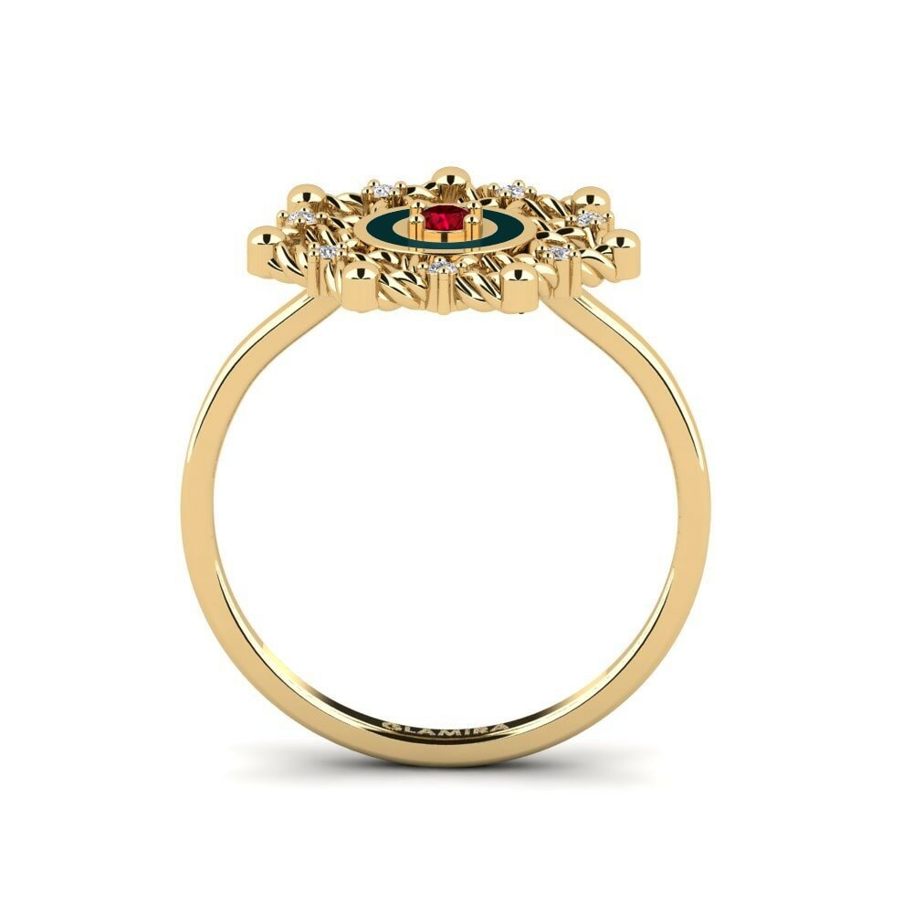 Red Zirconia Ring Farato