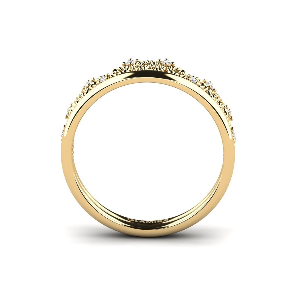 Zafiro blanco Anillo de compromiso Halieis