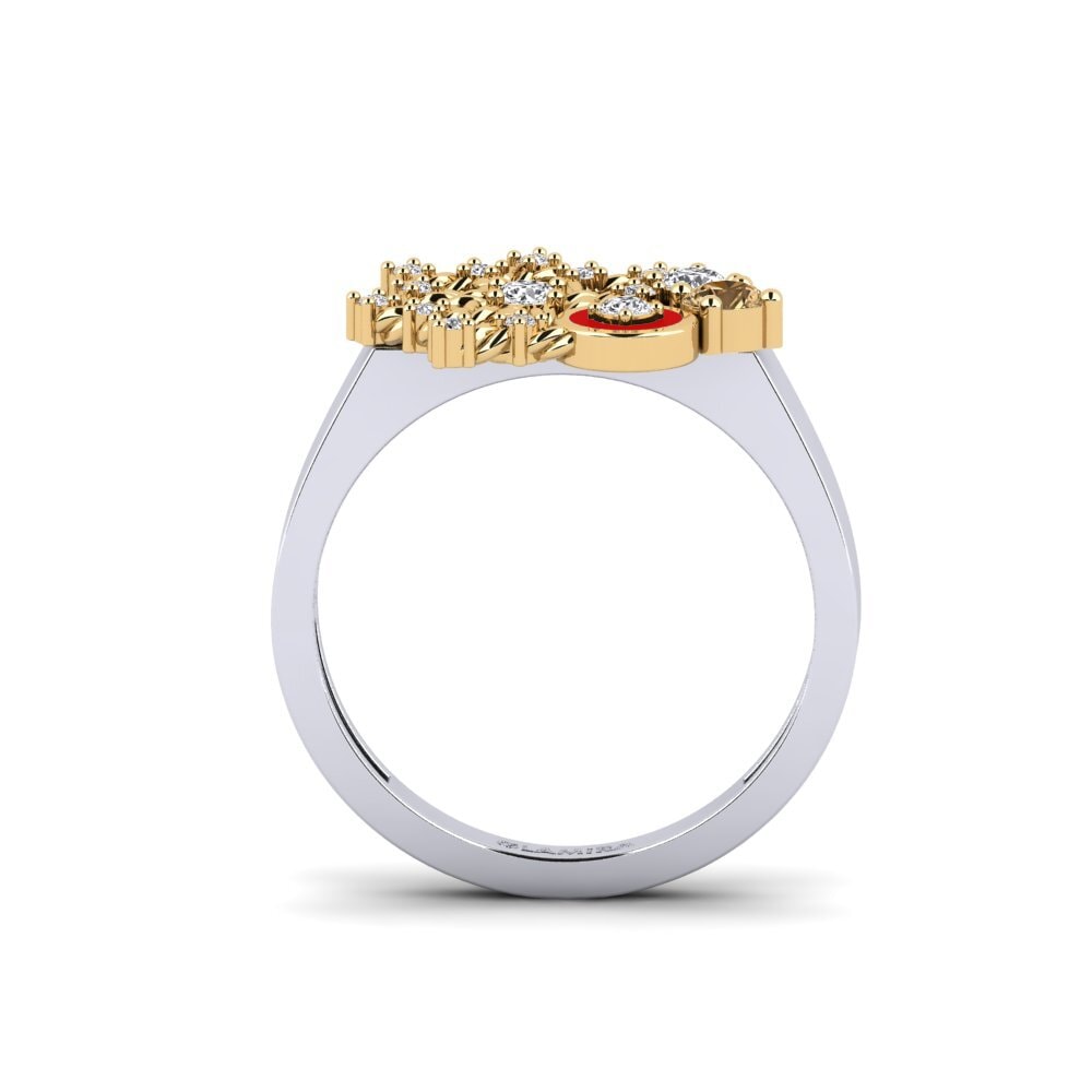 Brauner Diamant Ring Hosororo