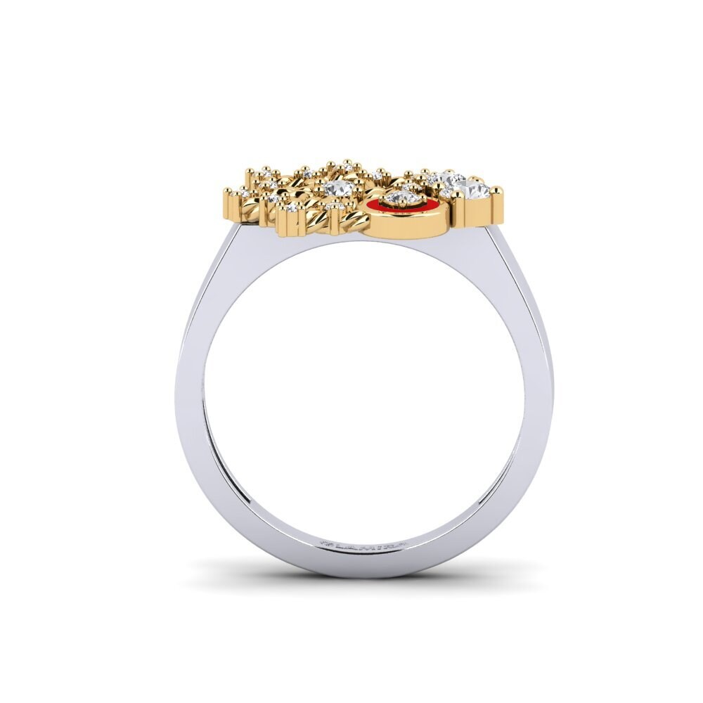 Weißer Saphir Ring Hosororo