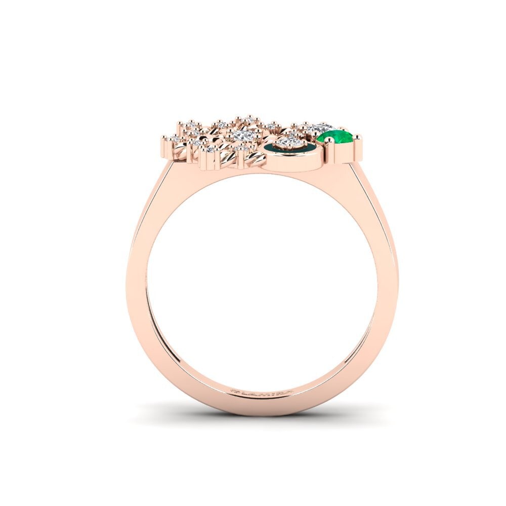 Or rose 14k Bague Hosororo