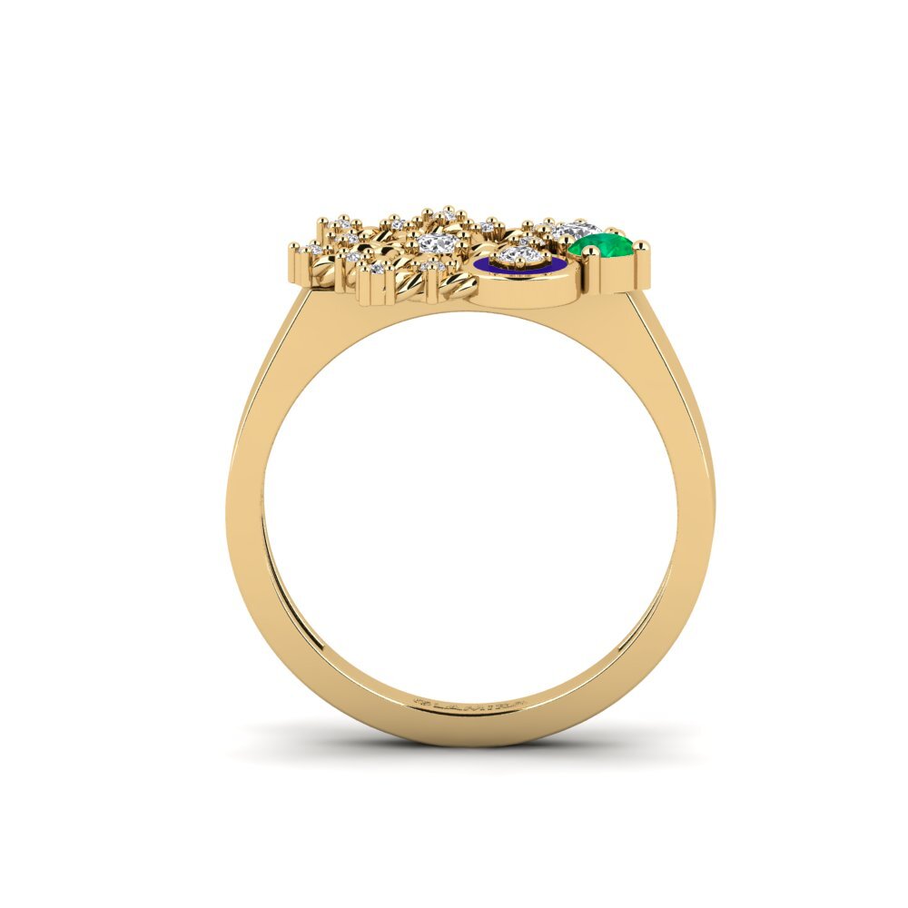 Gelbgold 585 Ring Hosororo