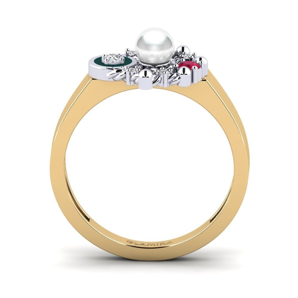 Or Jaune & Blanc 14k Bague Isherton
