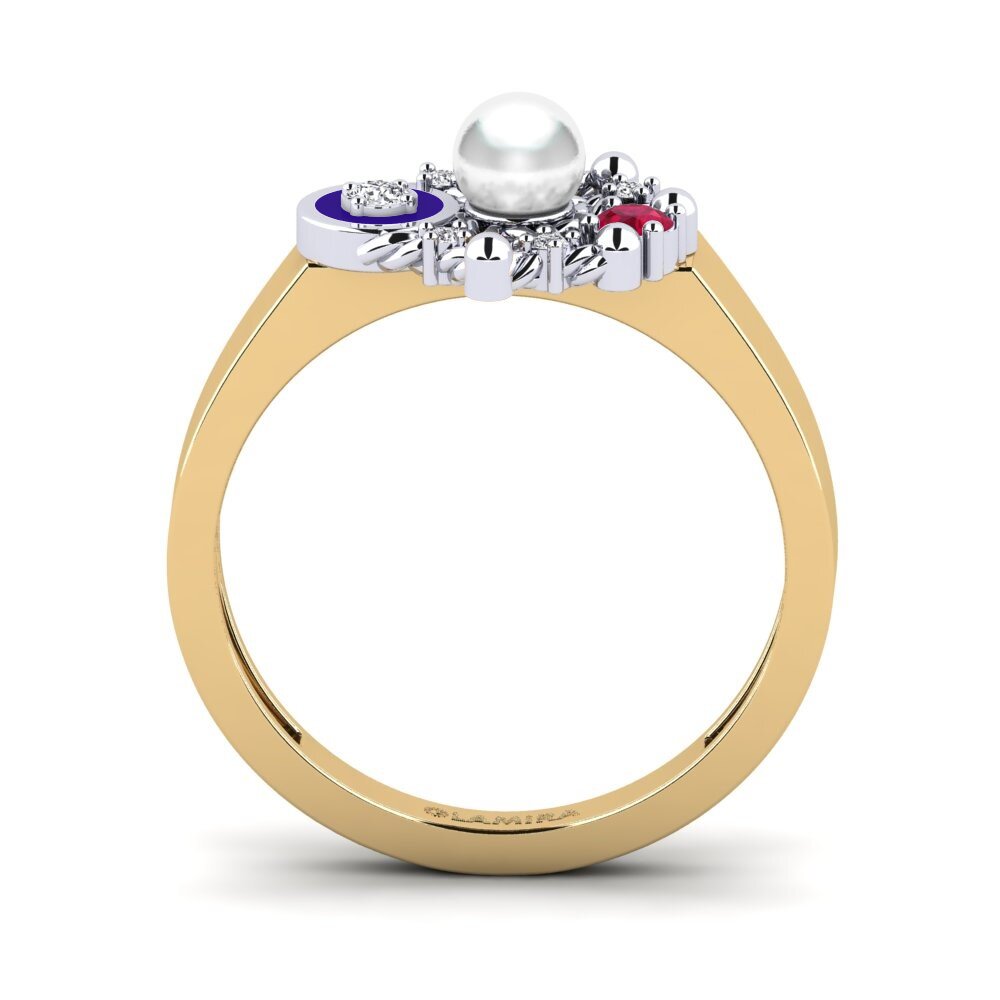 750 Gelb & Weißgold Ring Isherton