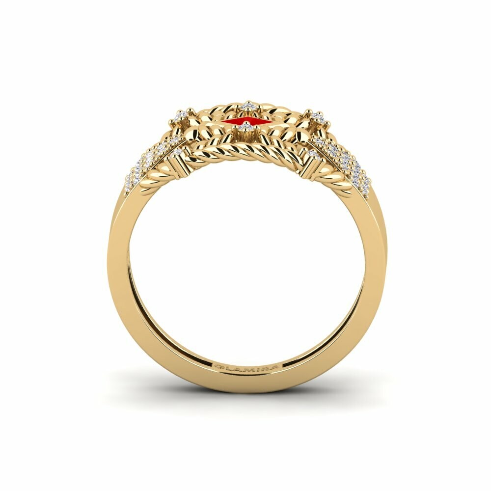 Or Jaune 18k Bague Isseneru