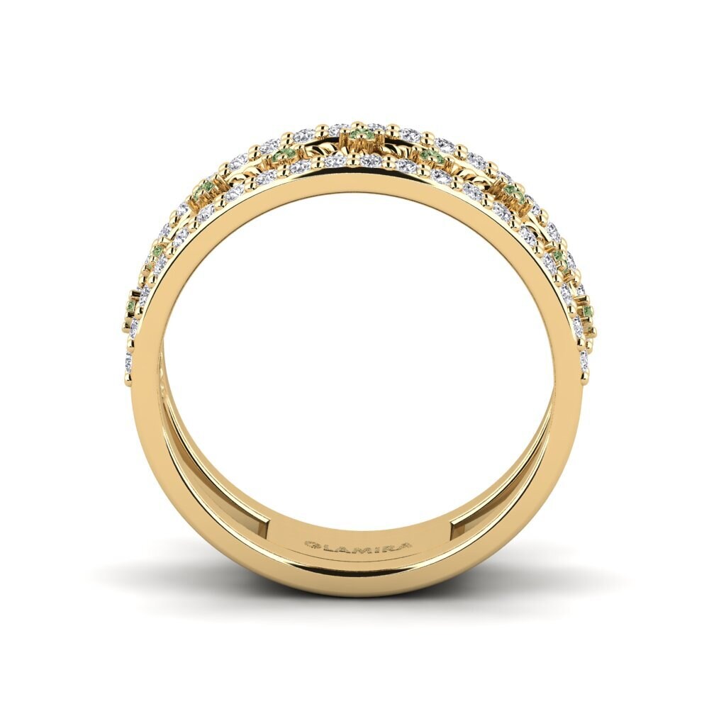 Diamante Verde Anel Juktas