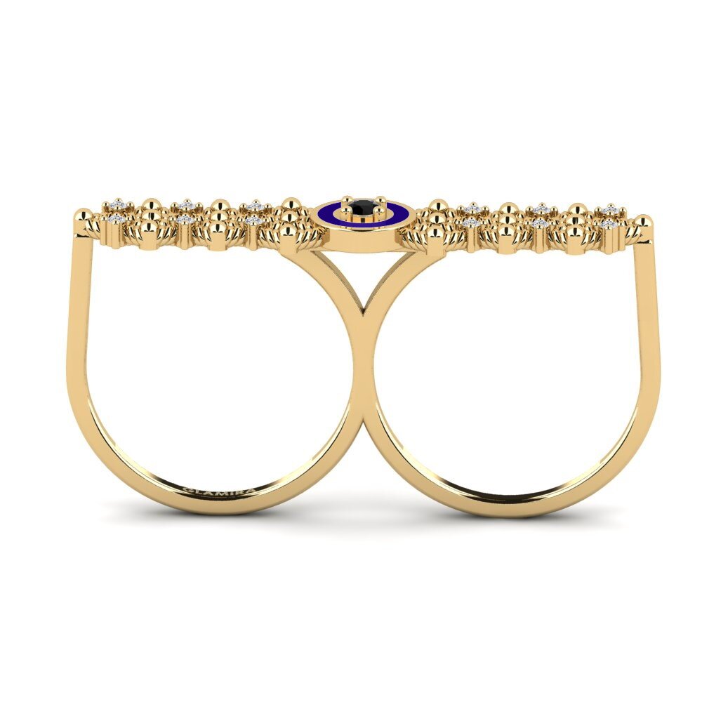 Schwarzer Saphir Ring Lacombe