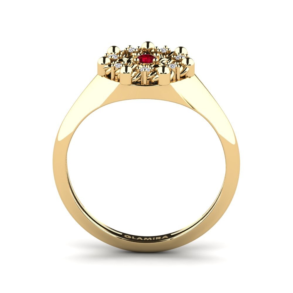 Roter Zirkonia Ring Negril