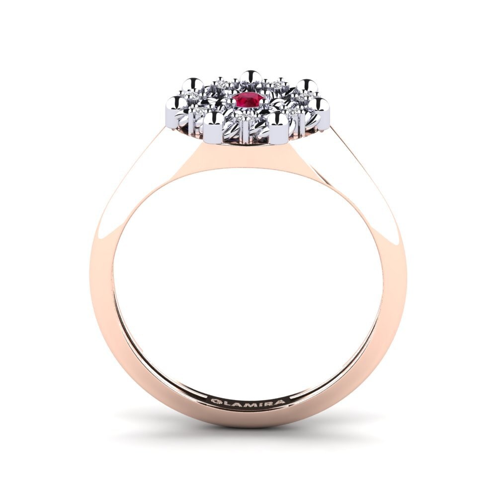 375 Rot & Weißgold Ring Negril