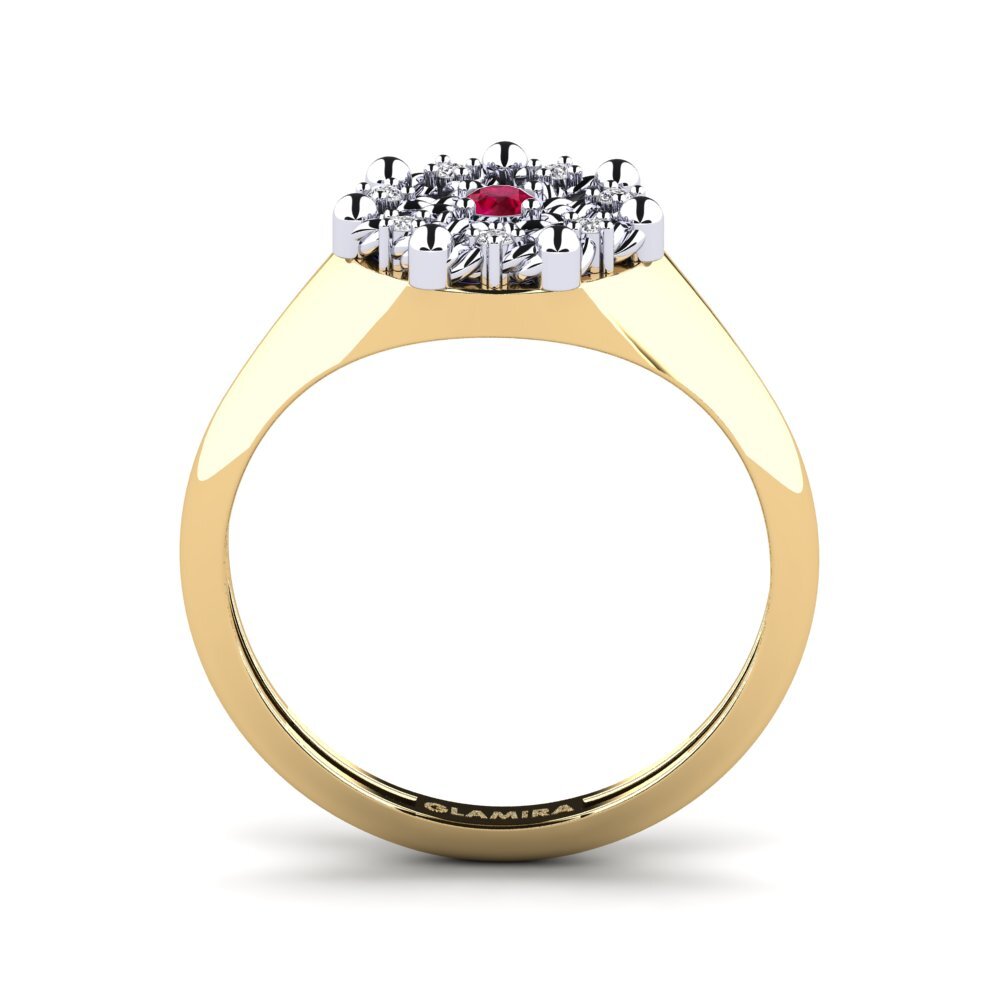 375 Gelb & Weißgold Ring Negril
