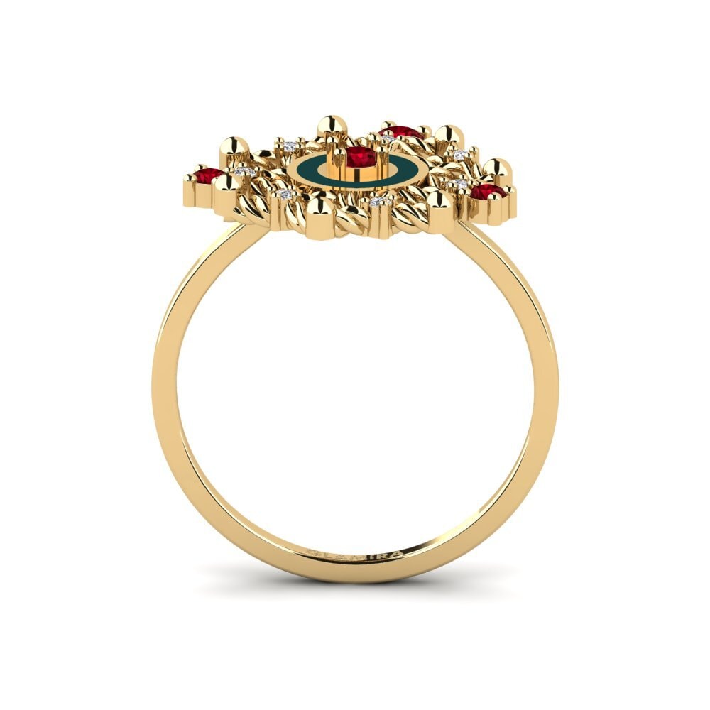 Roter Zirkonia Ring Sanyang