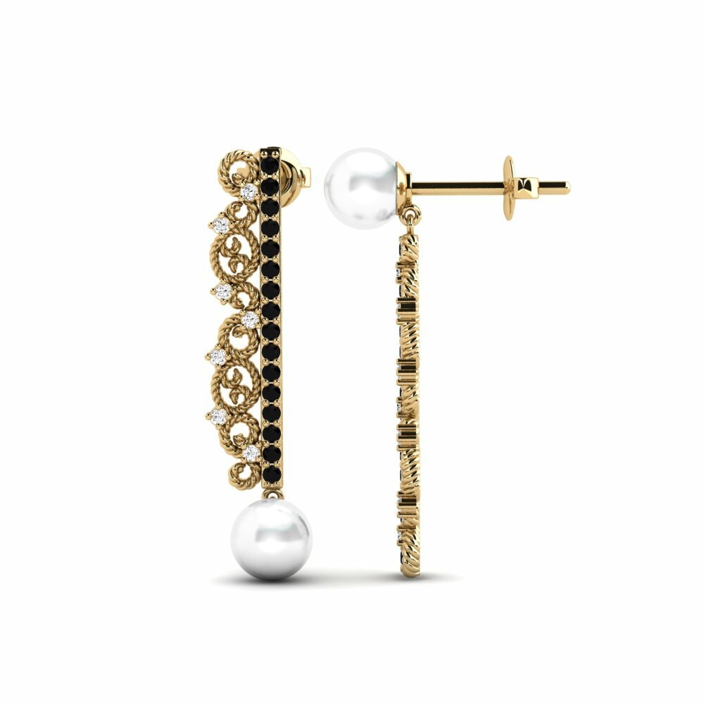 Onyx Noir Boucle d'oreille femme Artemita