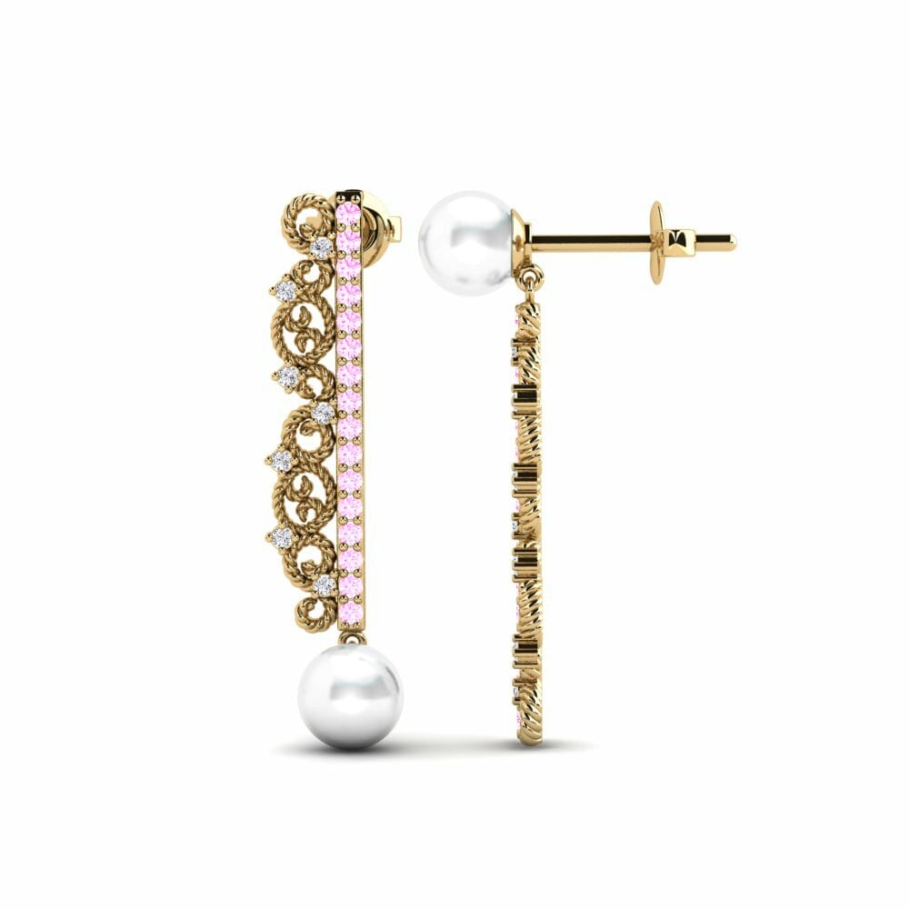 Saphir Rose Boucle d'oreille femme Artemita