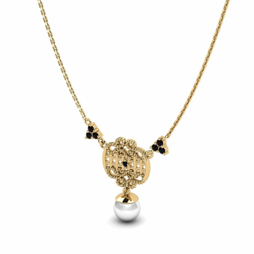 Diamant Noir Collier pour femme Enagh