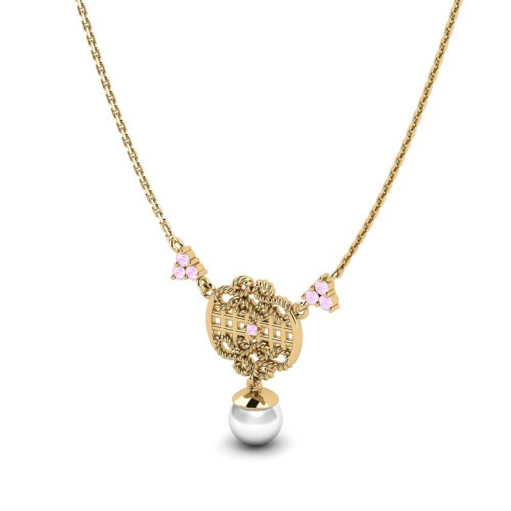 Saphir Rose Collier pour femme Enagh