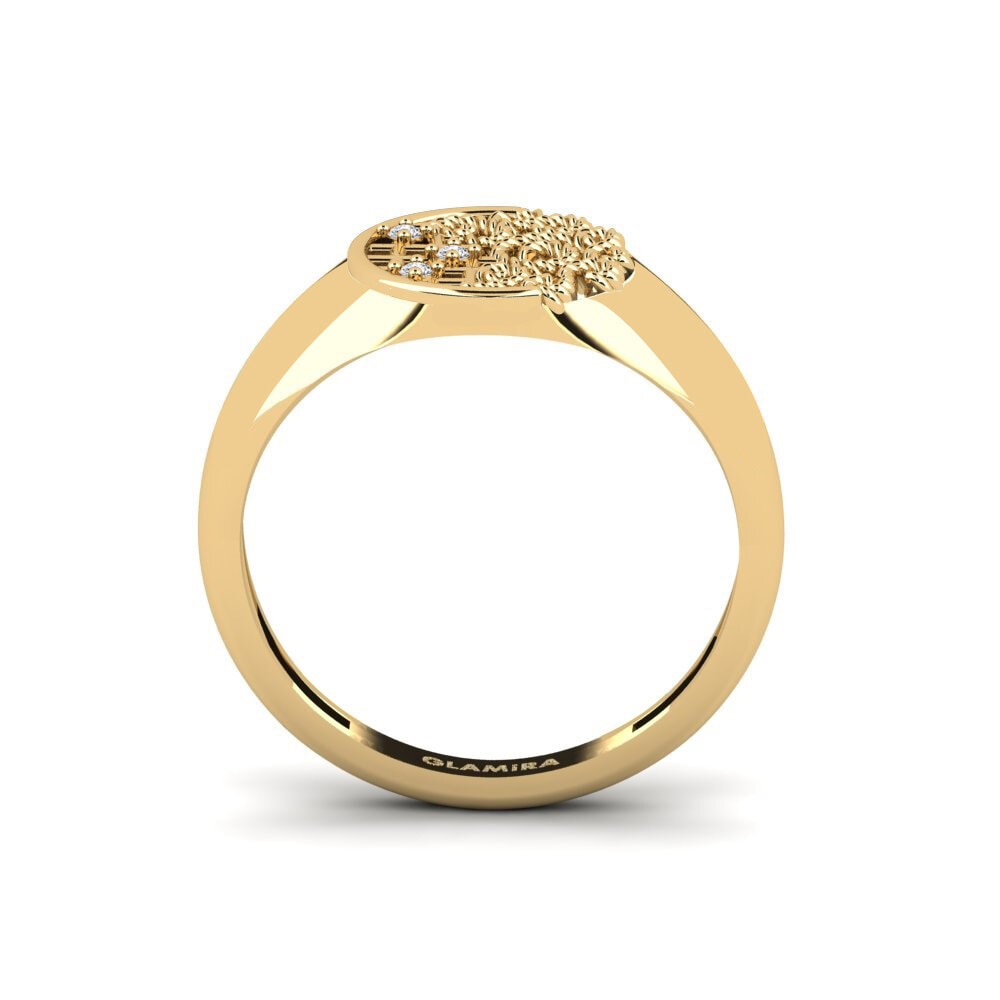 Zafiro blanco Anillo de compromiso Golagh