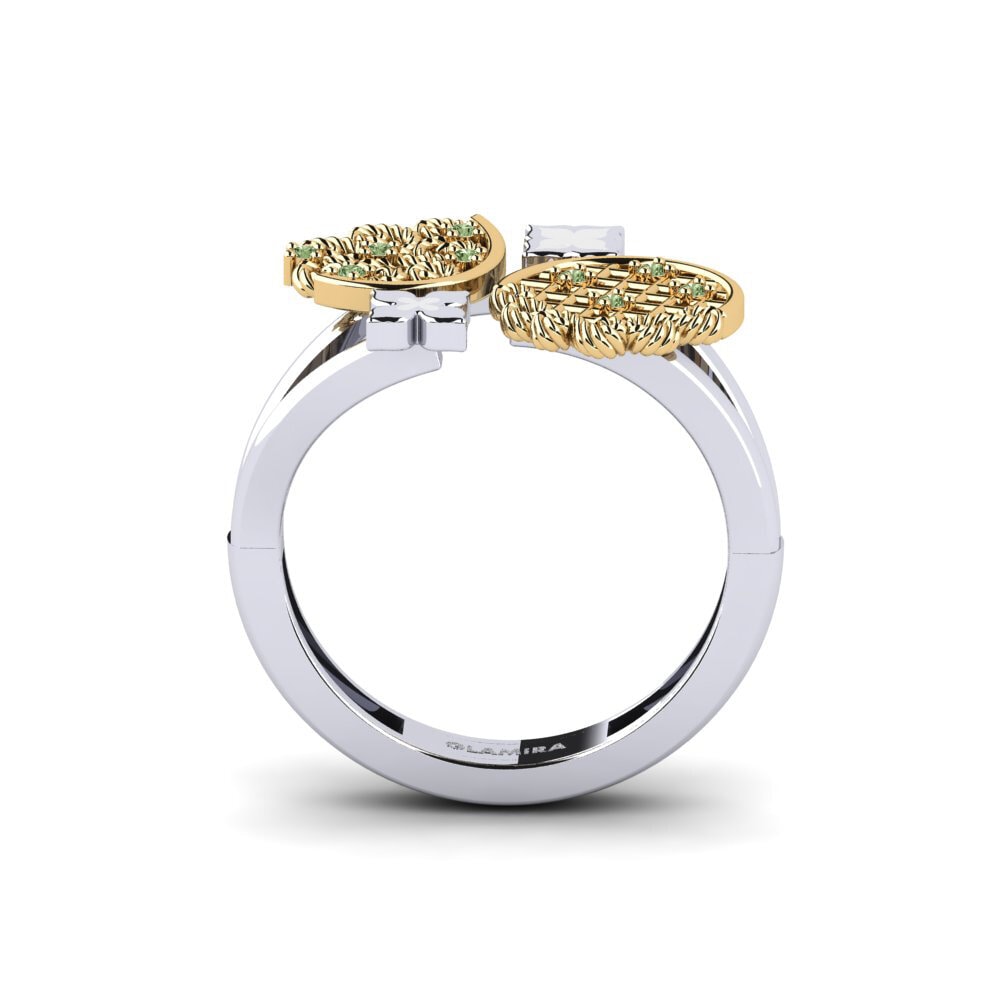 Diamante Verde Anel Sequentially