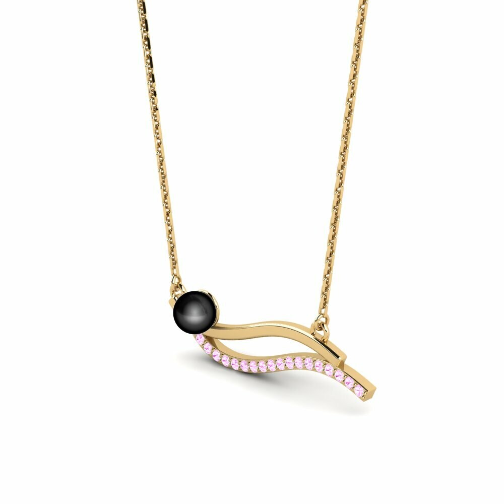 Saphir Rose Collier pour femme Podsen
