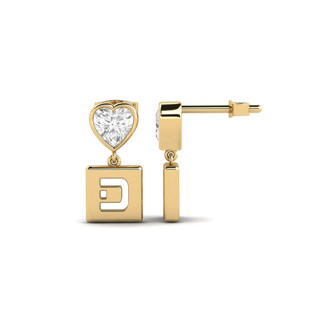 White sapphire Women's Earring Camminare - D