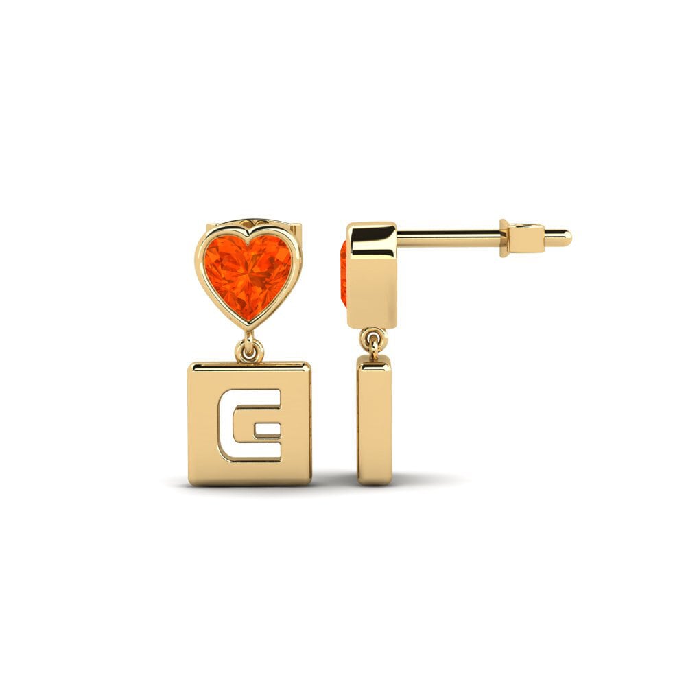 Fire Opal Women's Earring Camminare - G