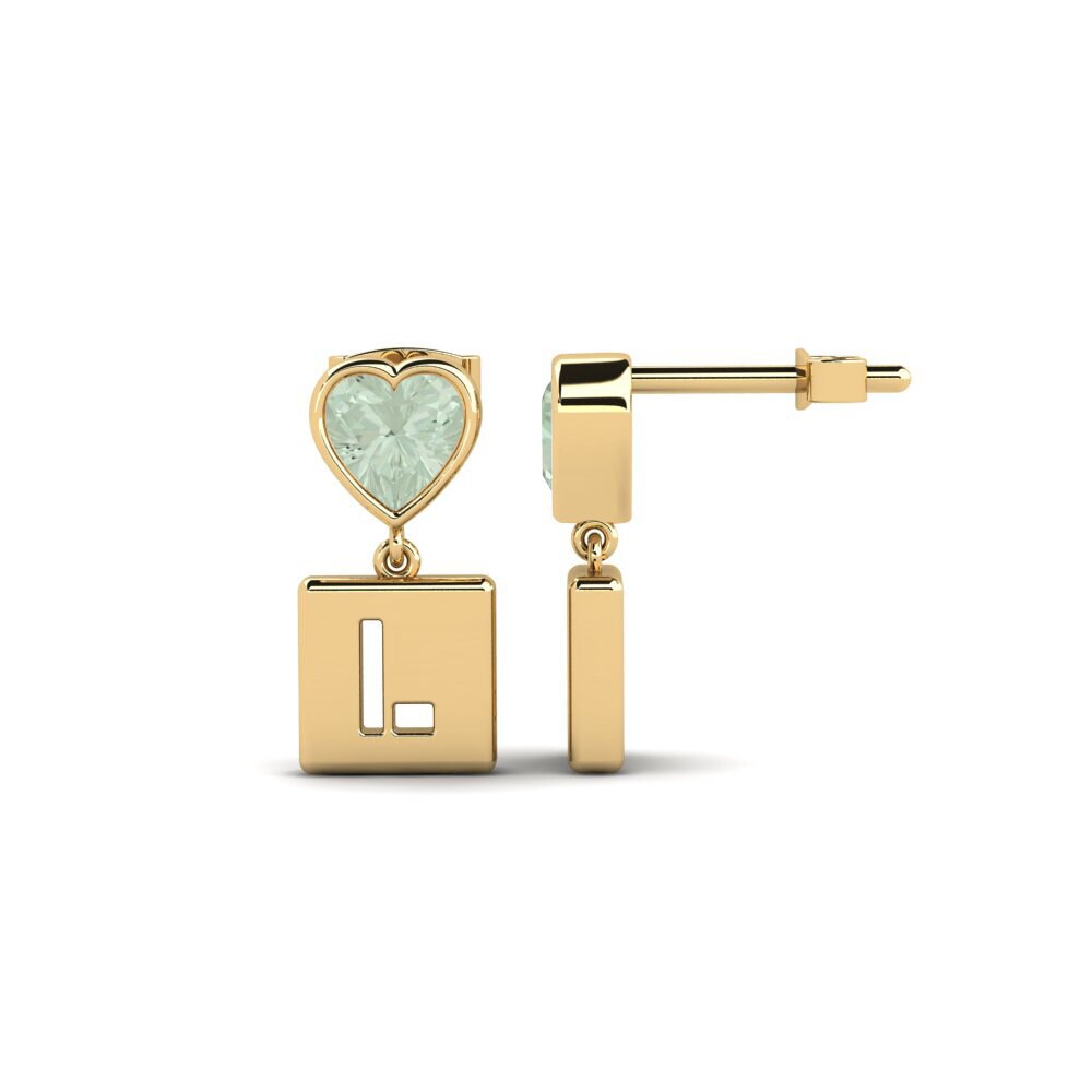 Green Amethyst Women's Earring Camminare - L