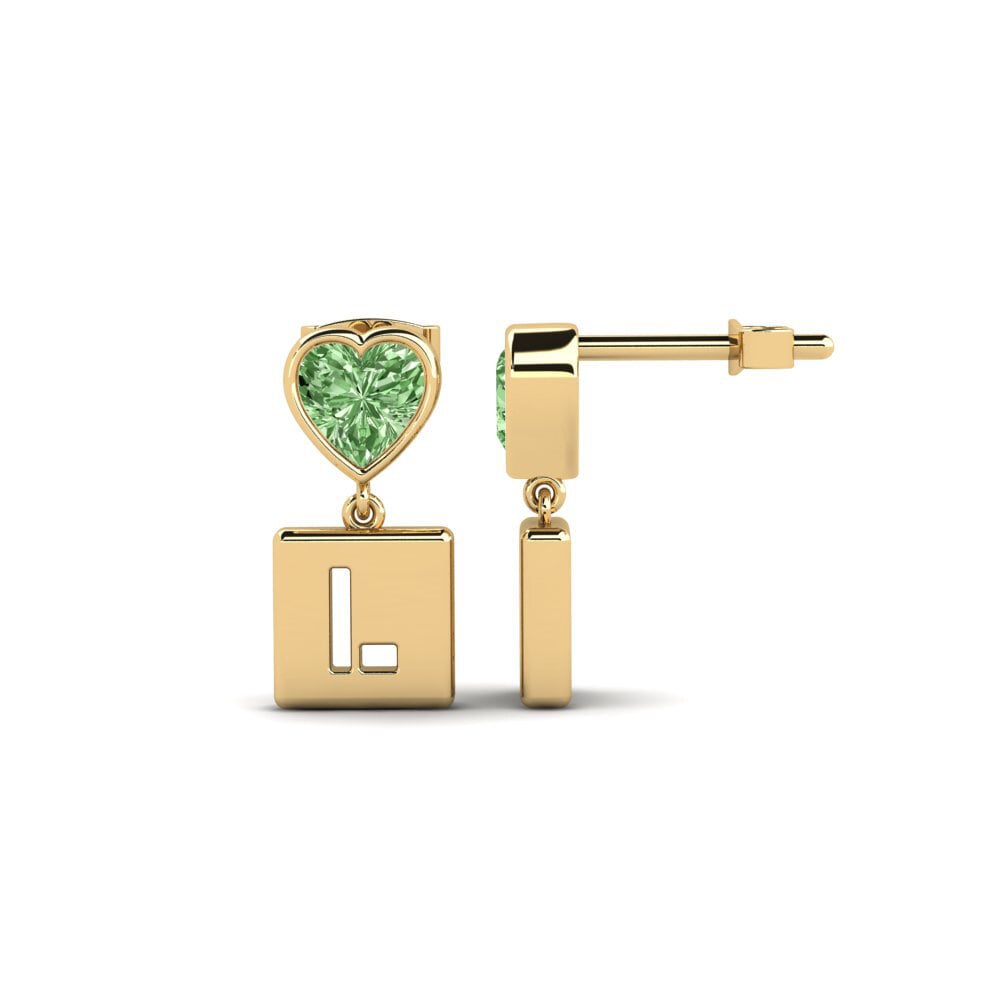 Green Diamond Women's Earring Camminare - L