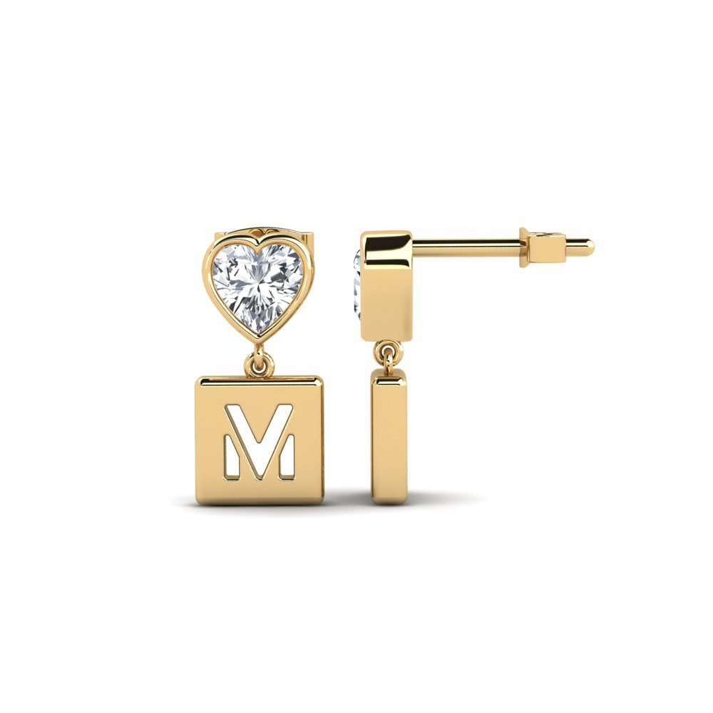 White Zircon Women's Earring Camminare - M