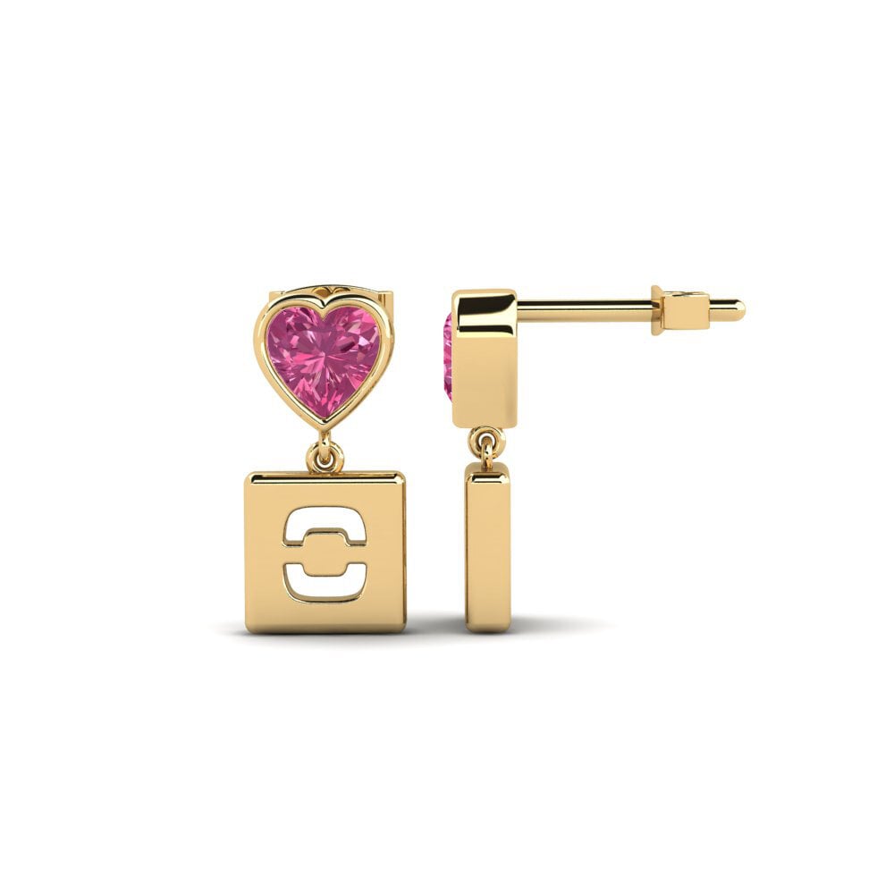 Pink Tourmaline Women's Earring Camminare - O