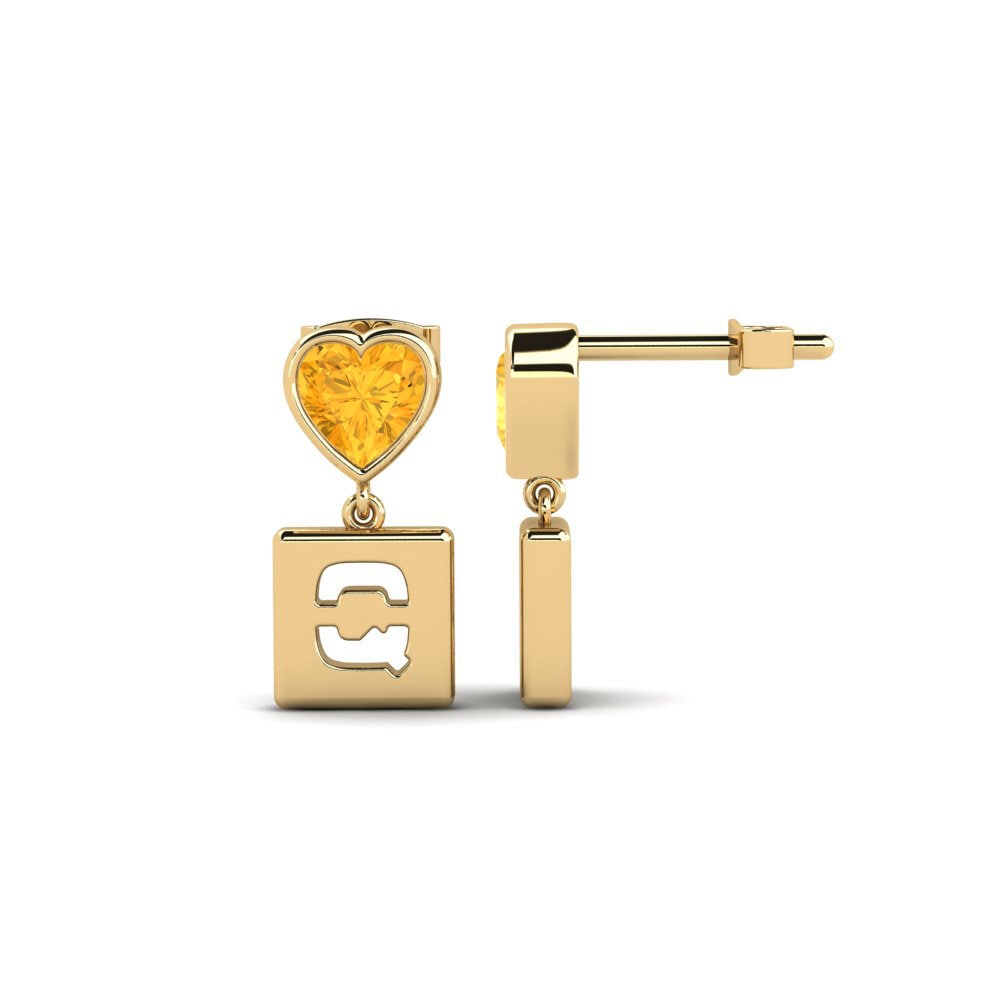 Citrine Women's Earring Camminare - Q