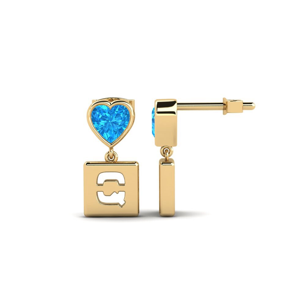 Blue Topaz Women's Earring Camminare - Q