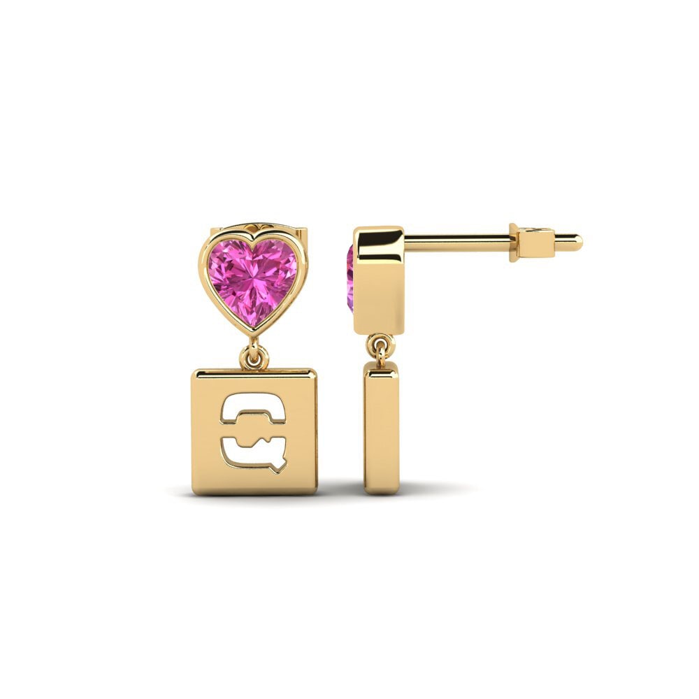 Pink Topaz Women's Earring Camminare - Q