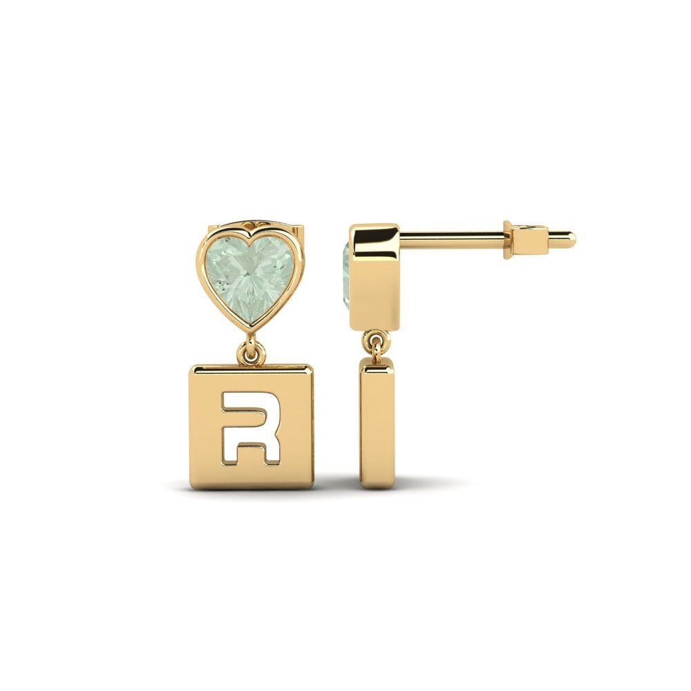 Green Amethyst Women's Earring Camminare - R