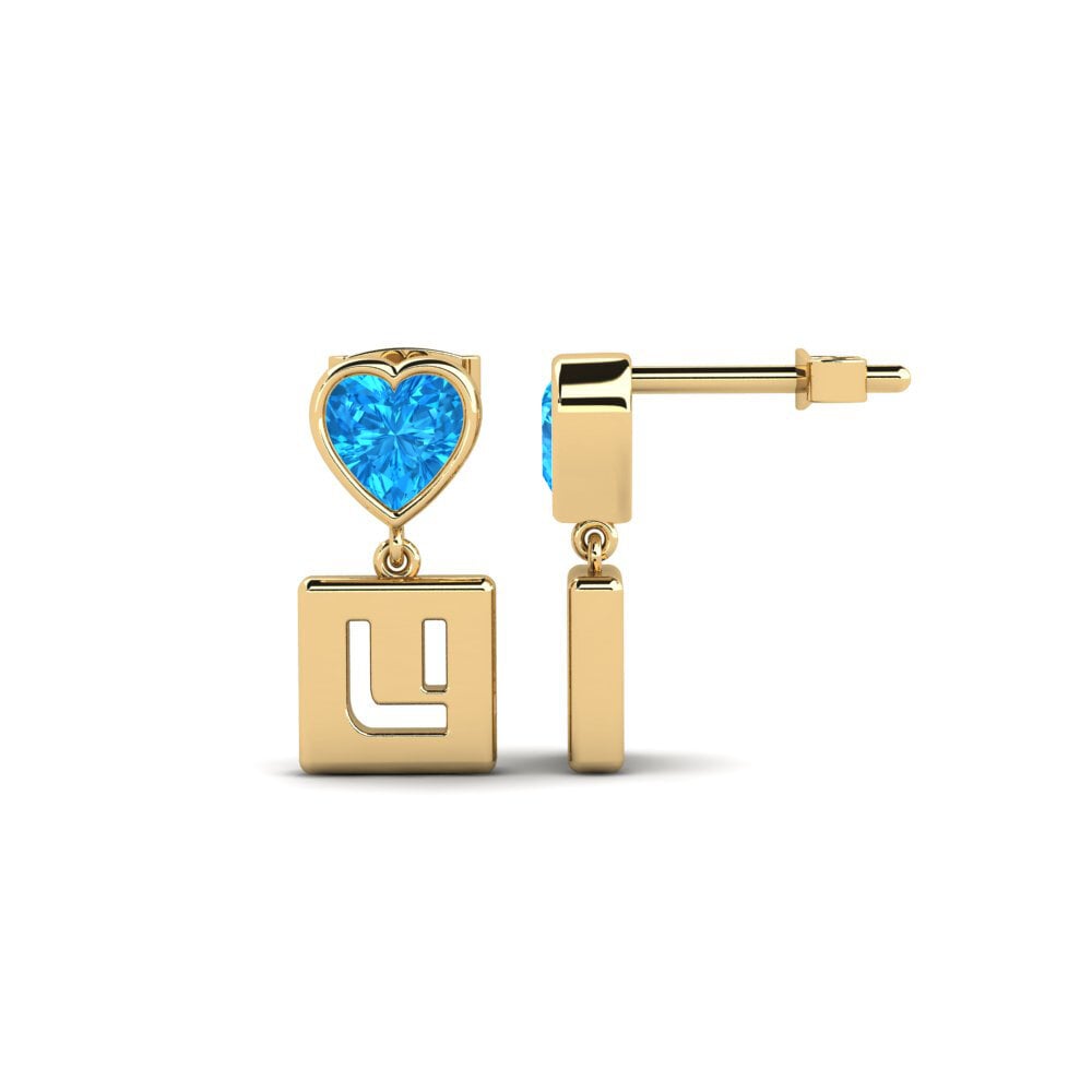 Blue Topaz Women's Earring Camminare - U