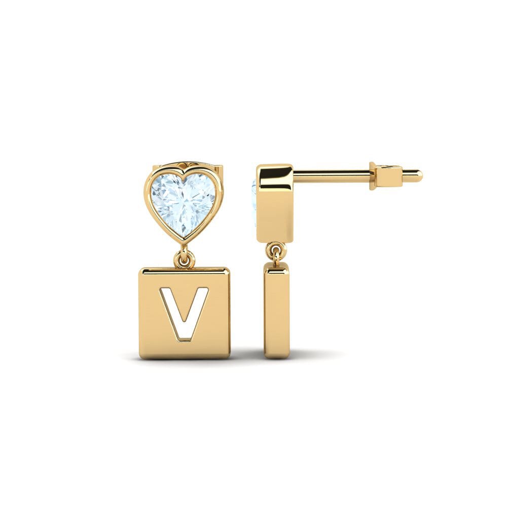 Aquamarine Women's Earring Camminare - V