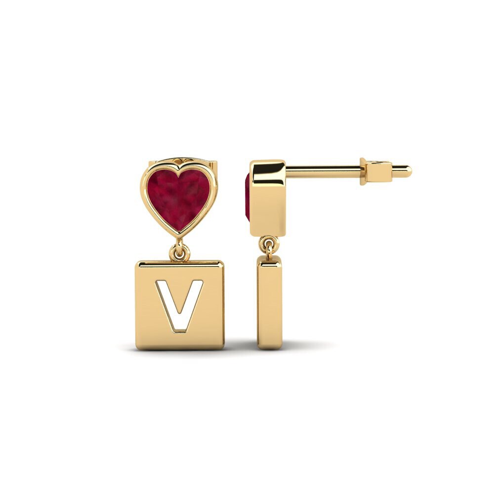 Ruby Women's Earring Camminare - V