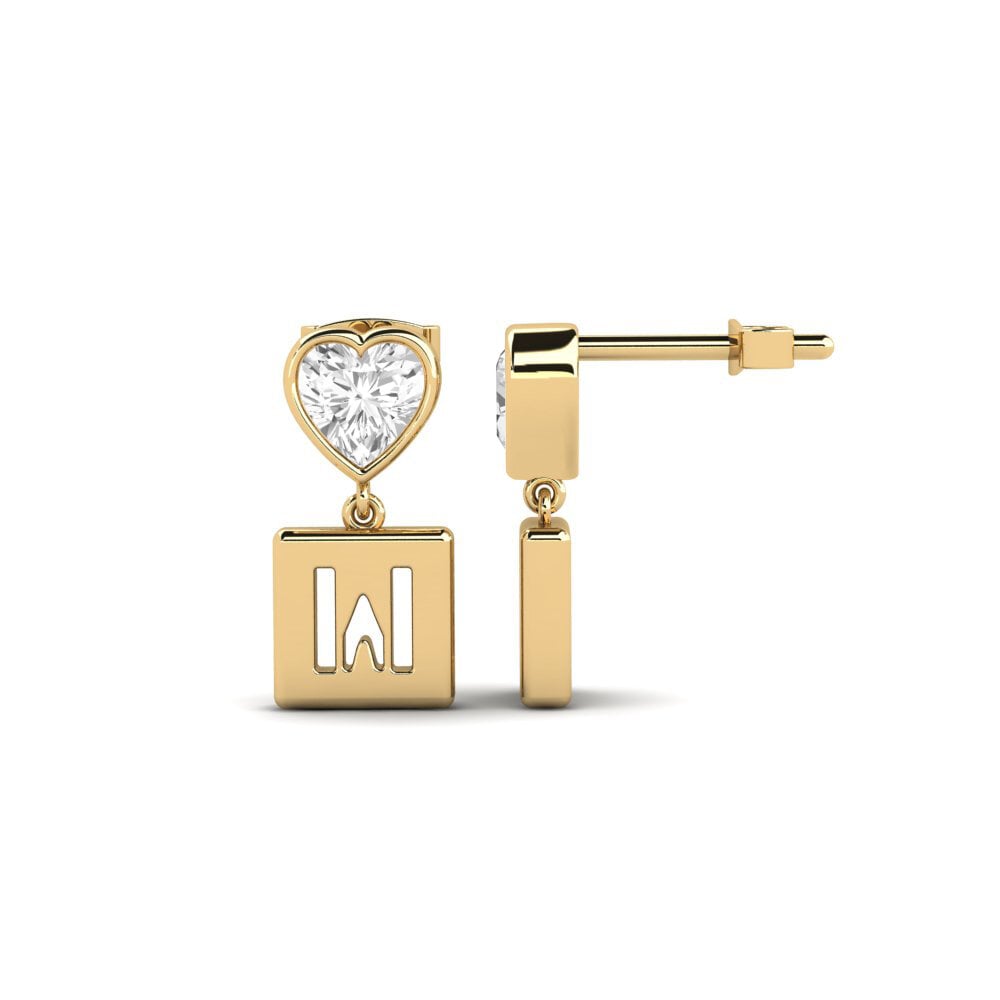 White sapphire Women's Earring Camminare - W