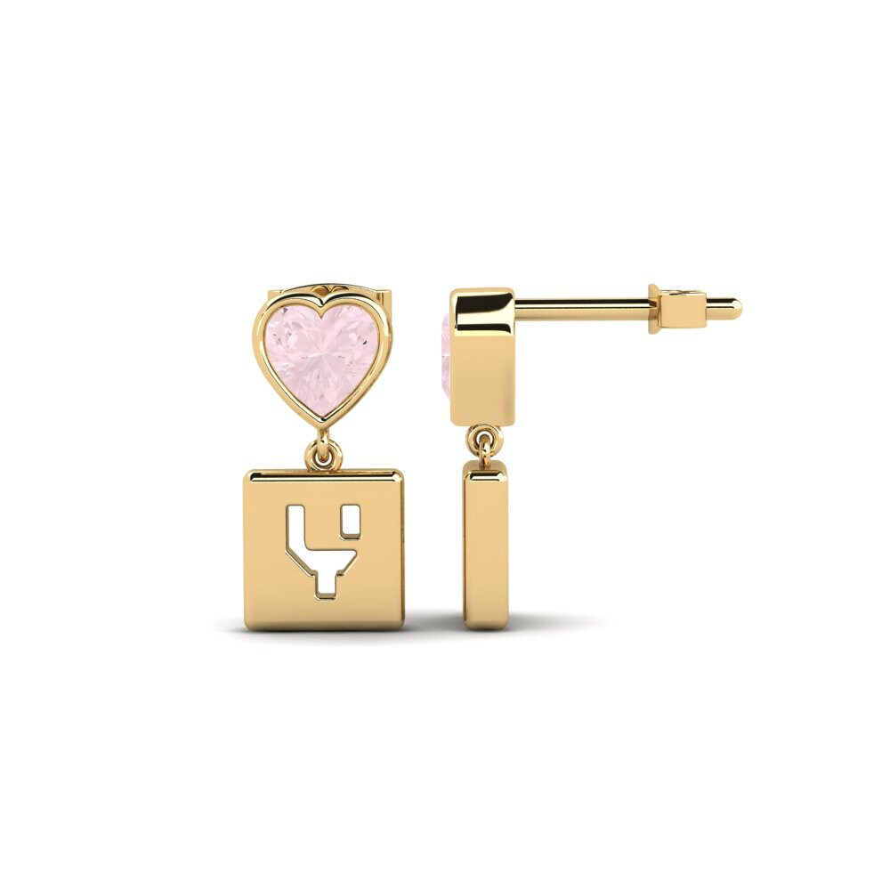 Rose Quartz Women's Earring Camminare - Y