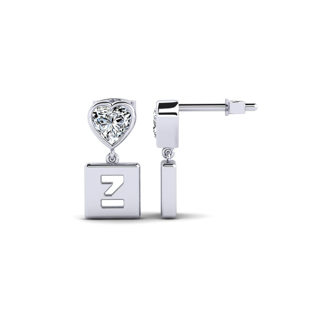 950 Palladium Women's Earring Camminare - Z