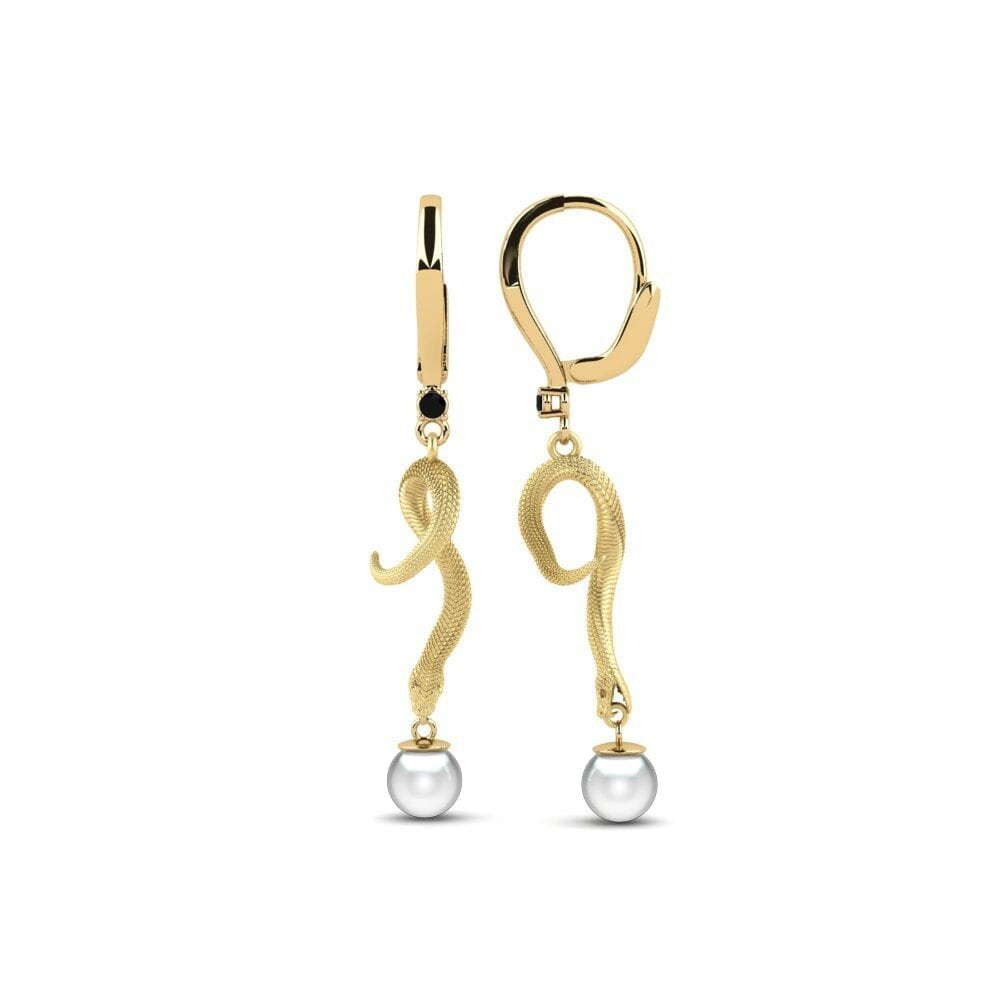 Onyx Noir Boucle d'oreille femme Mins
