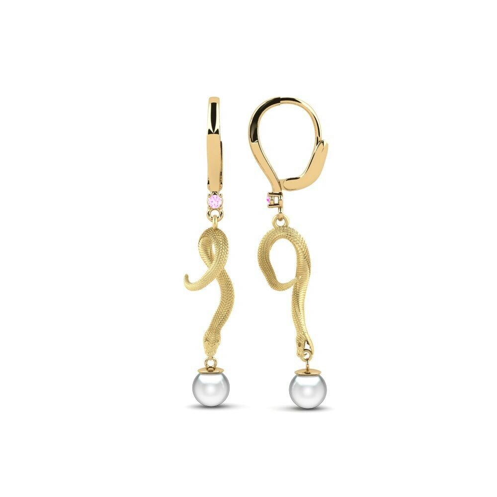 Saphir Rose Boucle d'oreille femme Mins