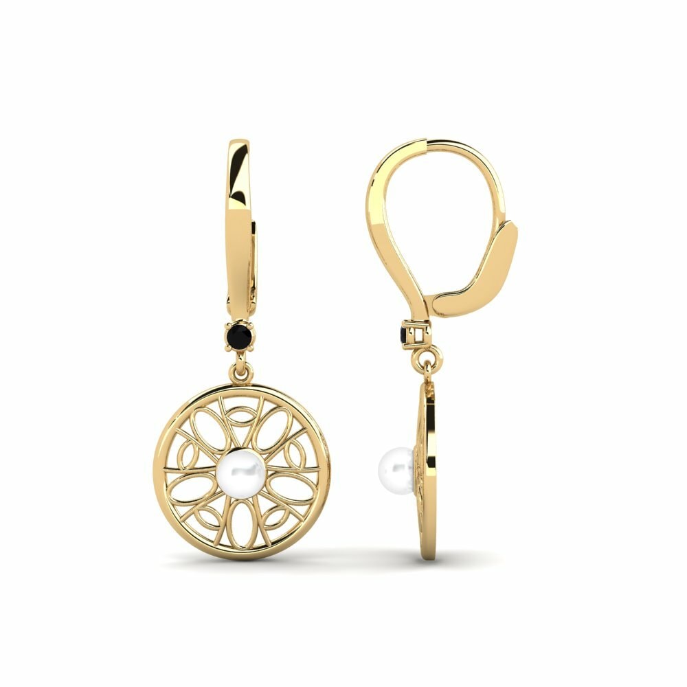 Diamant Noir Boucle d'oreille femme Munamiyes