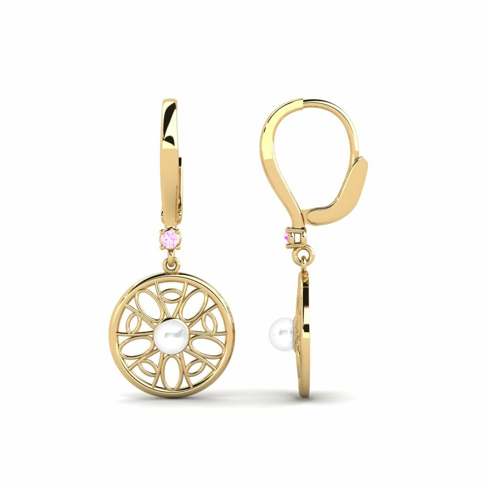 Saphir Rose Boucle d'oreille femme Munamiyes