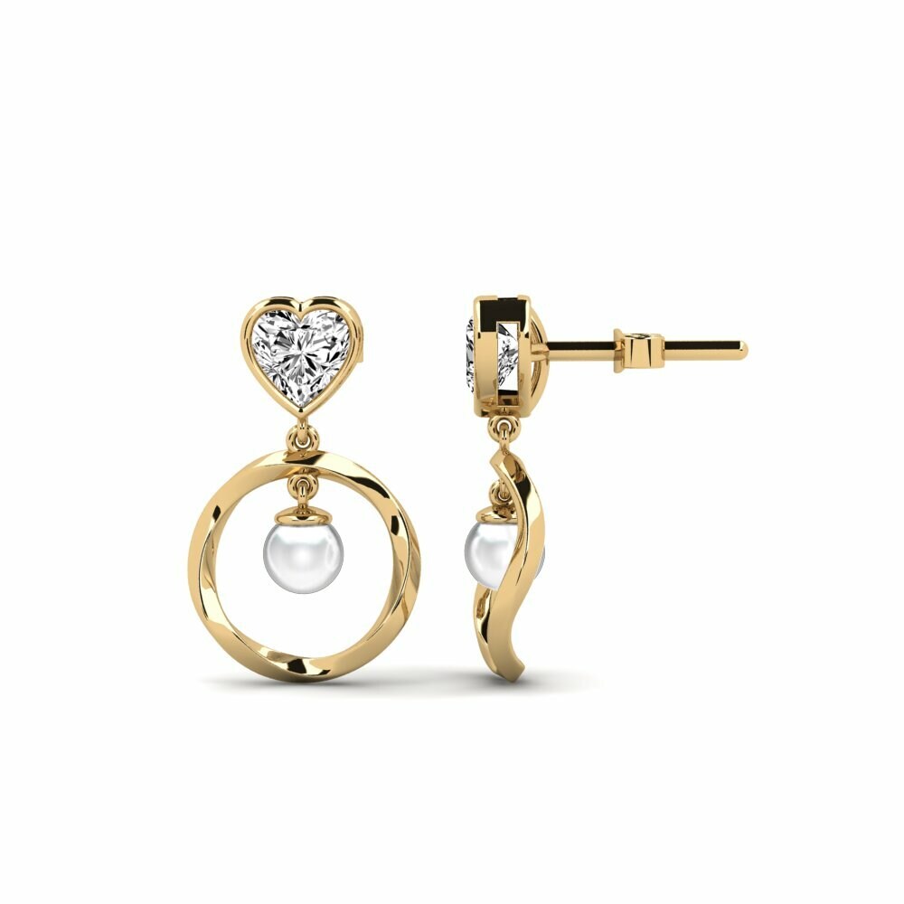 Moissanite Boucle d'oreille femme Onutten