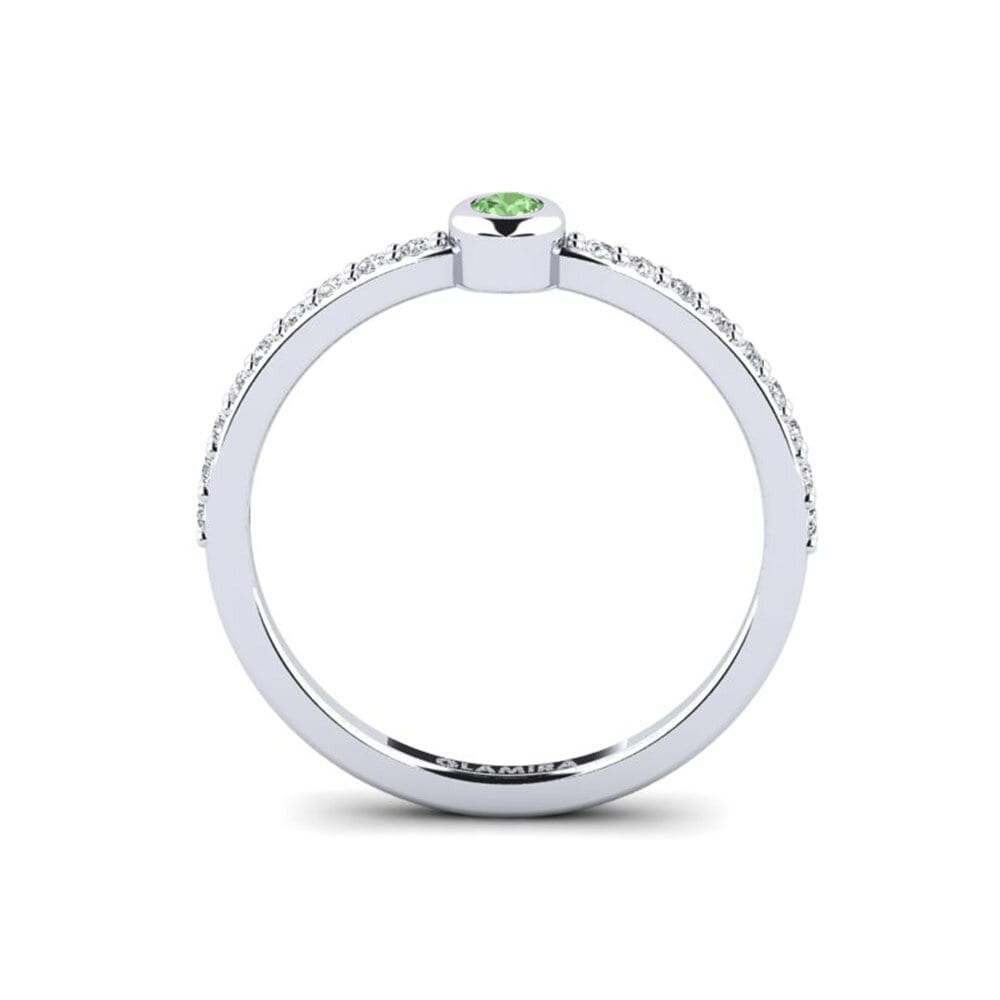 Diamante Verde Anel de Noivado Vranje
