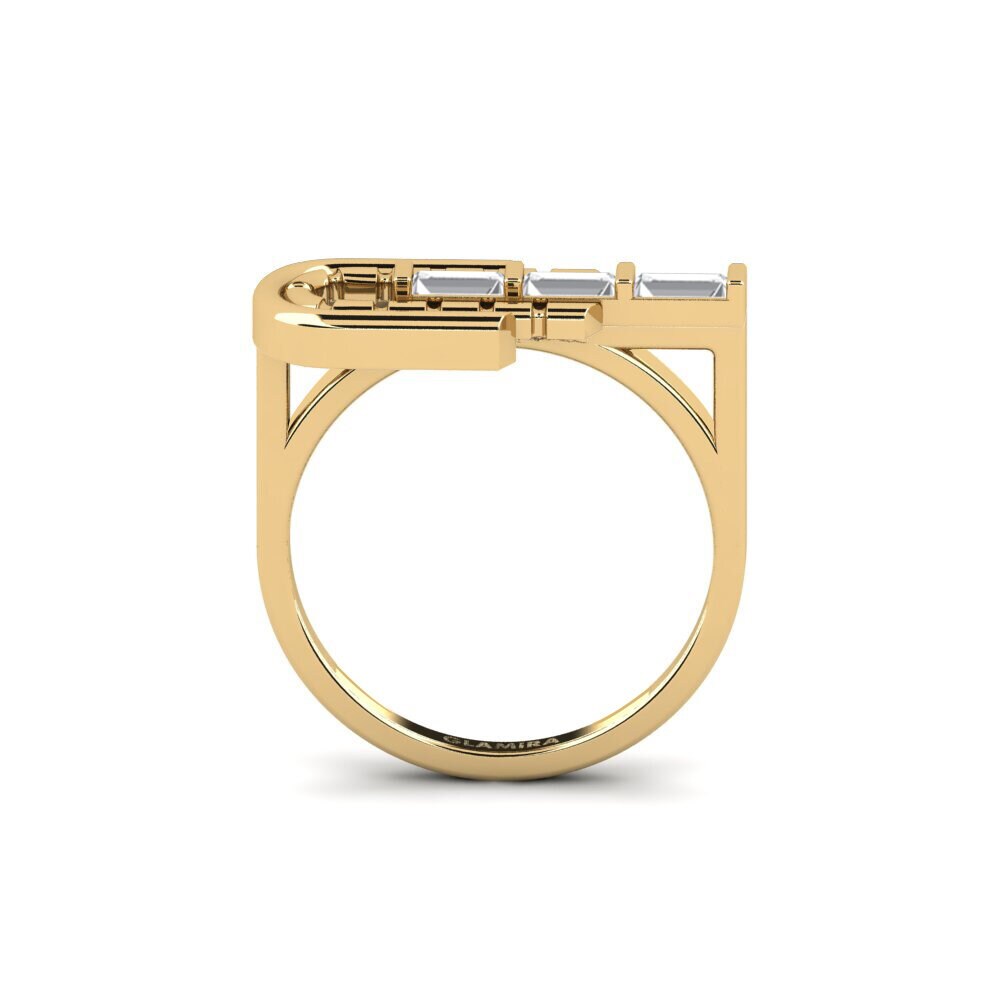 Weißer Saphir Ring Huisne