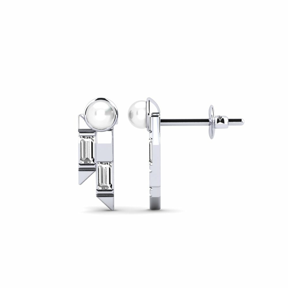 Moissanite Boucle d'oreille femme Ikiosak