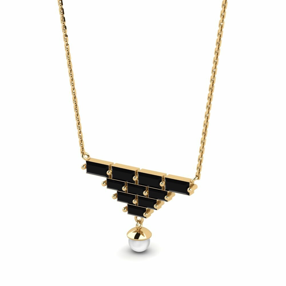 Onyx Noir Collier pour femme Isolationism