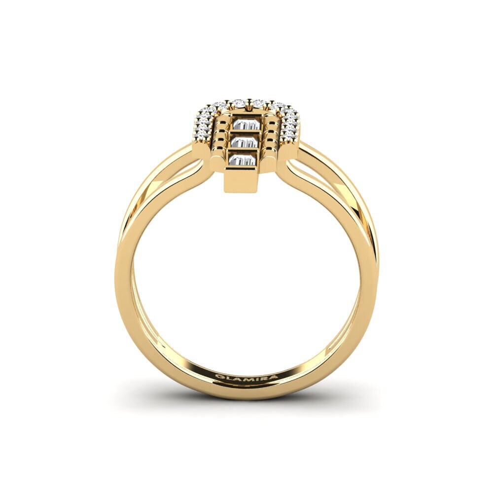 Weißer Saphir Ring Stratos