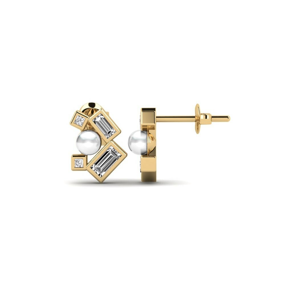 Moissanite Boucle d'oreille femme Chitipa