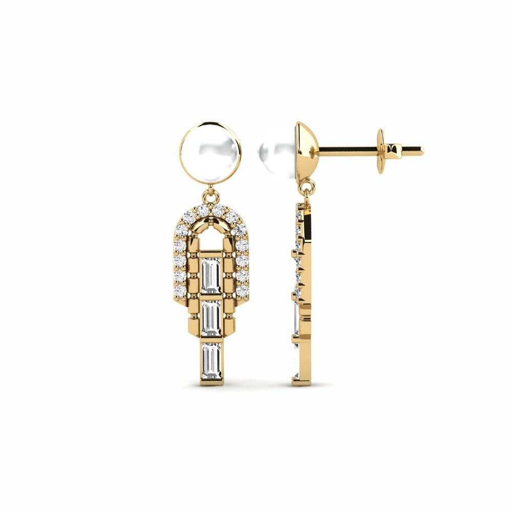 Moissanite Boucle d'oreille femme Lalysos